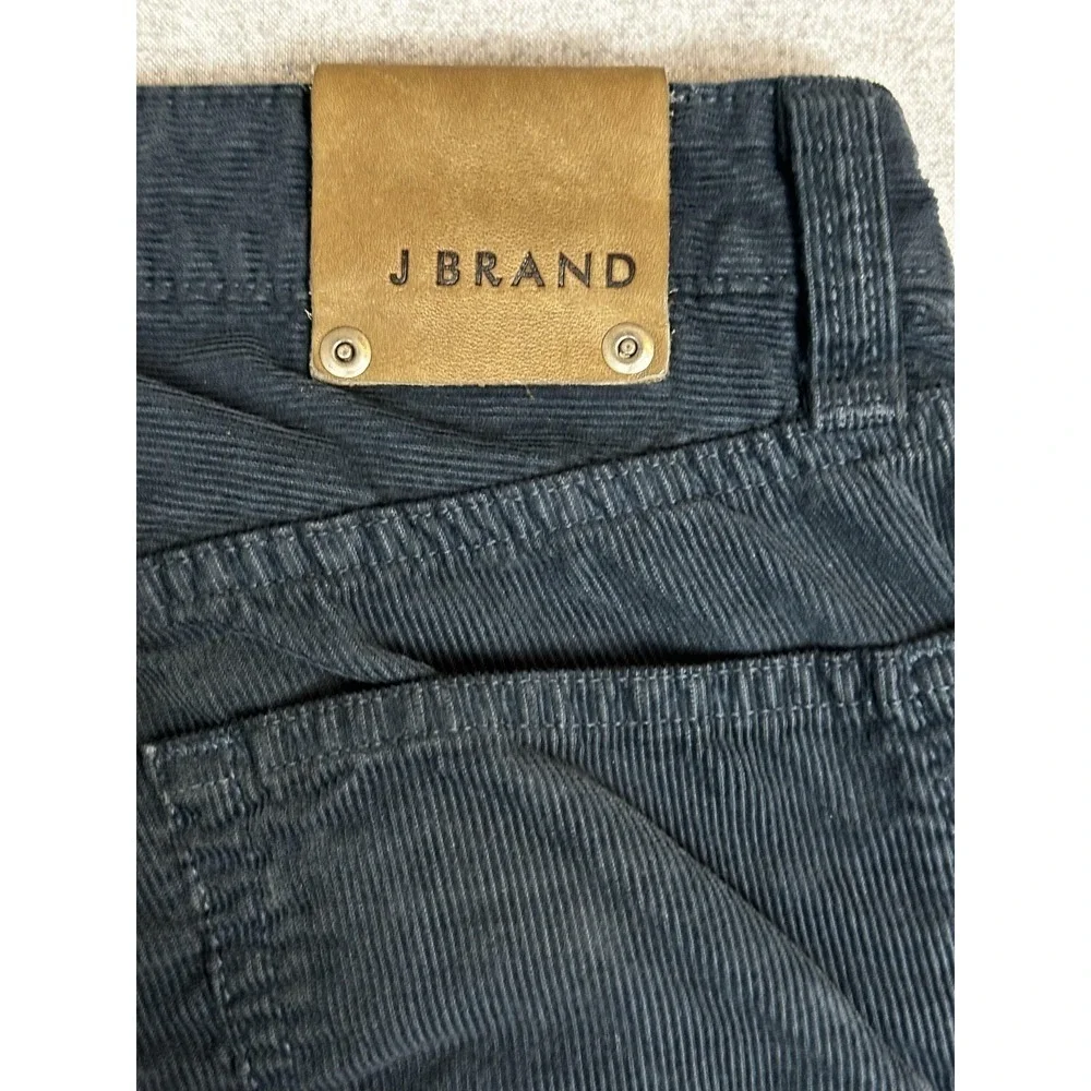 J Brand Kane Corduroy Pants Mens‎ 32x31 Navy Slim Straight Made USA JGM180M01